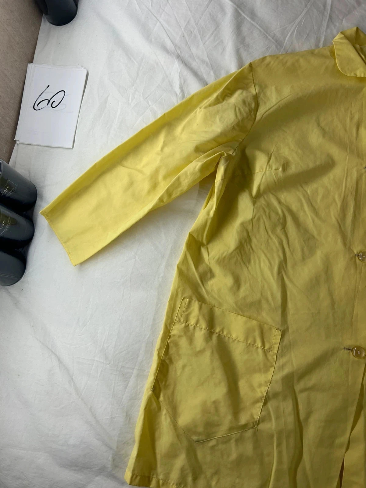 Chemise blousenyl met lange mouwen geel vintage – photo 4